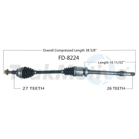 SURTRACK AXLE Cv Axle Shaft, Fd-8224 FD-8224